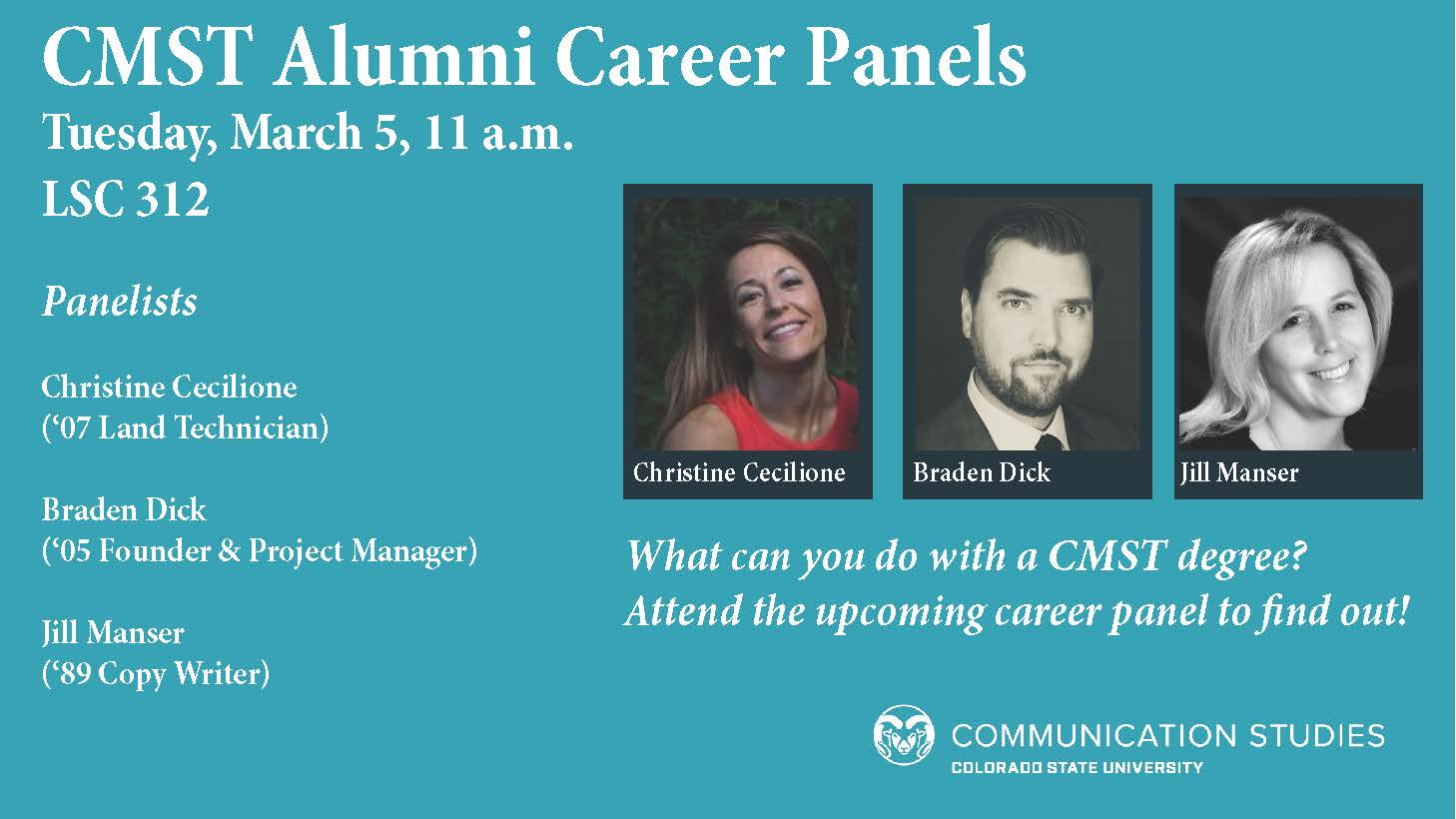 Career Panel 35 Communication Studies Colorado State University