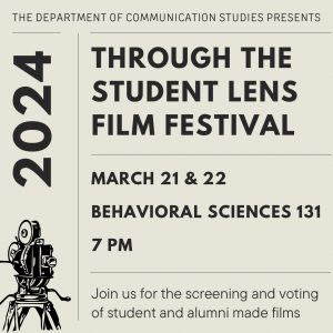 Through the Student Lens Film Festival is on March 21 and 22