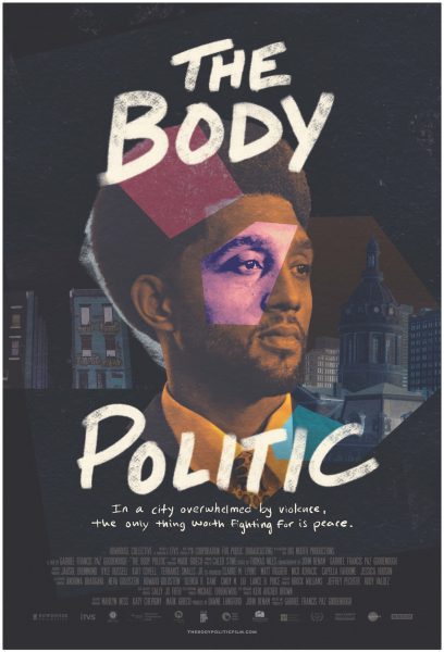 Film poster for The Body Politic featuring an image of Baltimore Mayor Brandon Scott