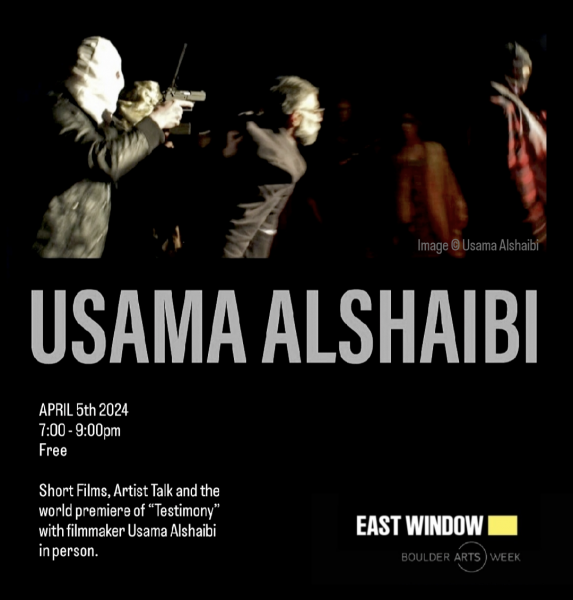 Short films, artist talk and the world premier of "Testimony" with Usama Alshaibi. 