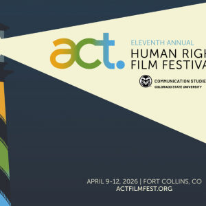 graphic design poster for ACT Human Rights Film Festival